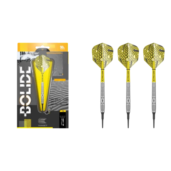 Target Bolide 12 Softdart 90% (Lieferumfang: 3x Barrel, 3x Spitzen, 3x Flights, 3x Schäfte)