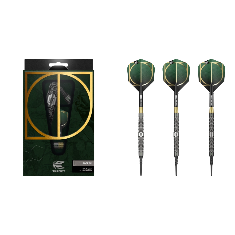 Target Cult 10 Softdart 90% 03 Target Cult 10 Softdart 90% (Lieferumfang: 3x Barrel, 3x Spitzen, 3x Flights, 3x Schäfte)