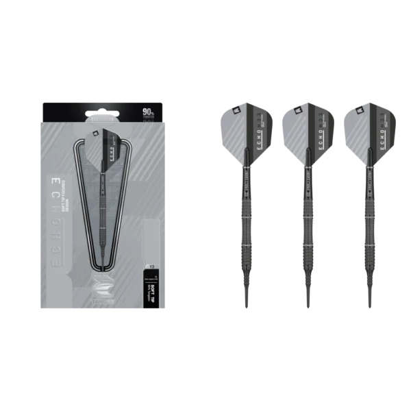 Target Echo 13 Softdart 90% (Lieferumfang: 3x Barrel, 3x Spitzen, 3x Flights, 3x Schäfte)