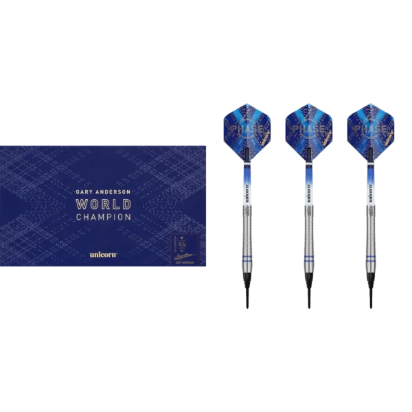 Unicorn Gary Anderson Phase 6 Softdart 90% (Lieferumfang: 3x Barrel, 3x Spitzen, 3x Flights, 3x Schäfte)