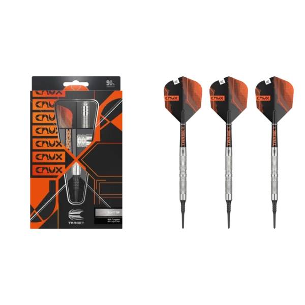 Target Crux 11 Softdart 90% (Lieferumfang: 3x Barrel, 3x Spitzen, 3x Flights, 3x Schäfte)