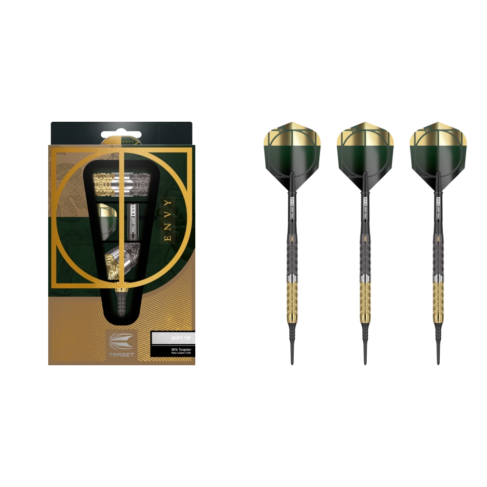 Target Cult Envy 10 Softdart 90% (Lieferumfang: 3x Barrel, 3x Spitzen, 3x Flights, 3x Schäfte)