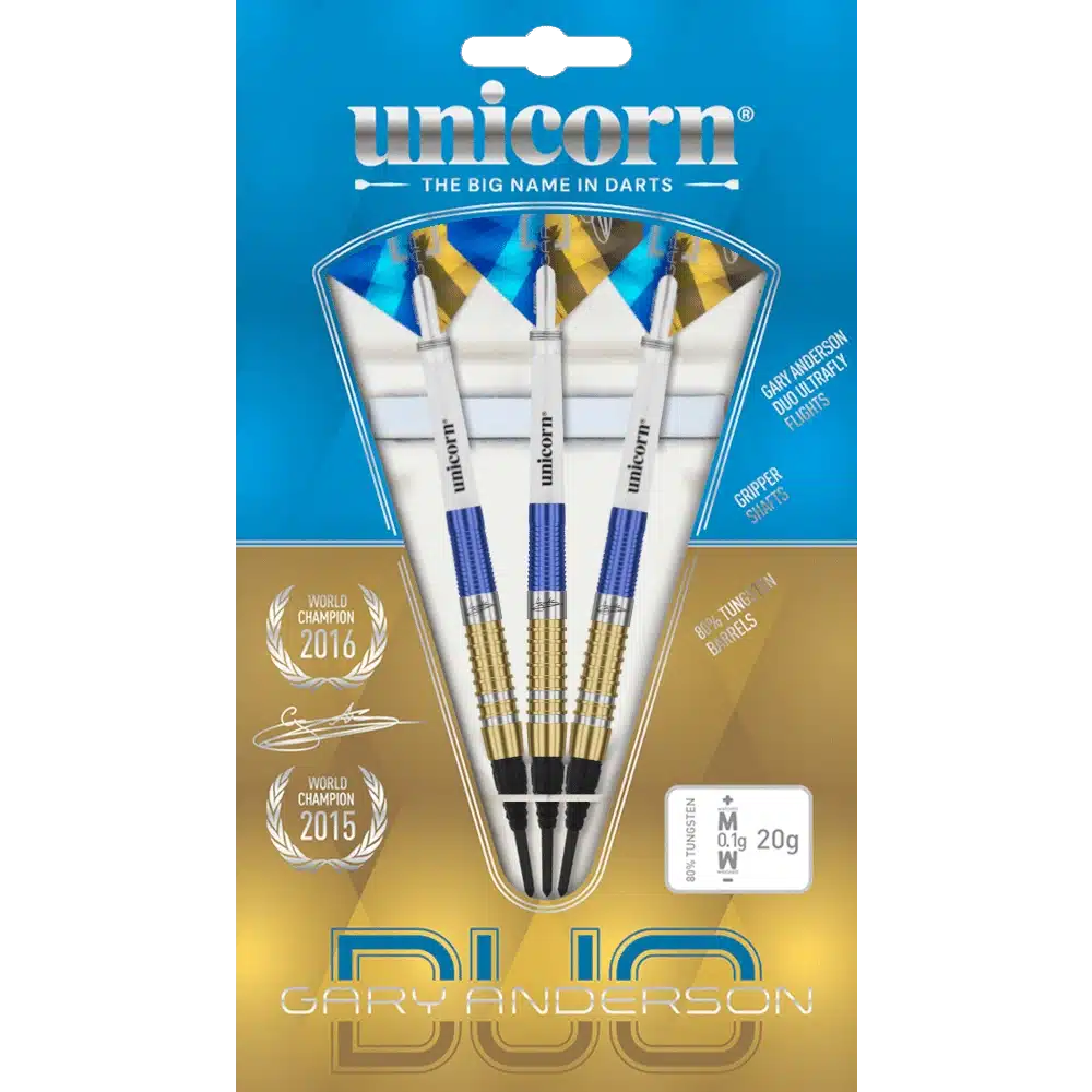 Unicorn Gary Anderson Phase 3 Duo Softdart 80% (Verpackung)