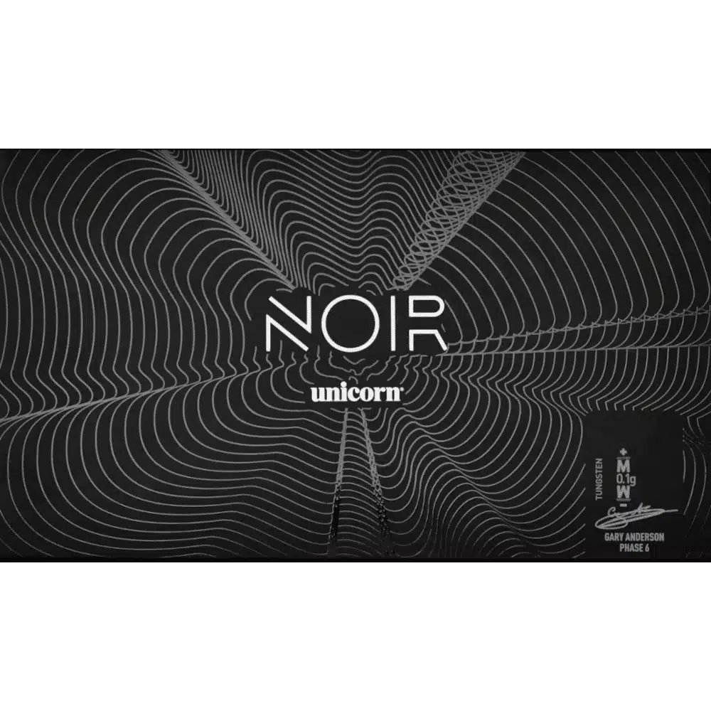 Noir Unicorn Gary Anderson Phase 6 Noir Softdart 90% (Verpackung)