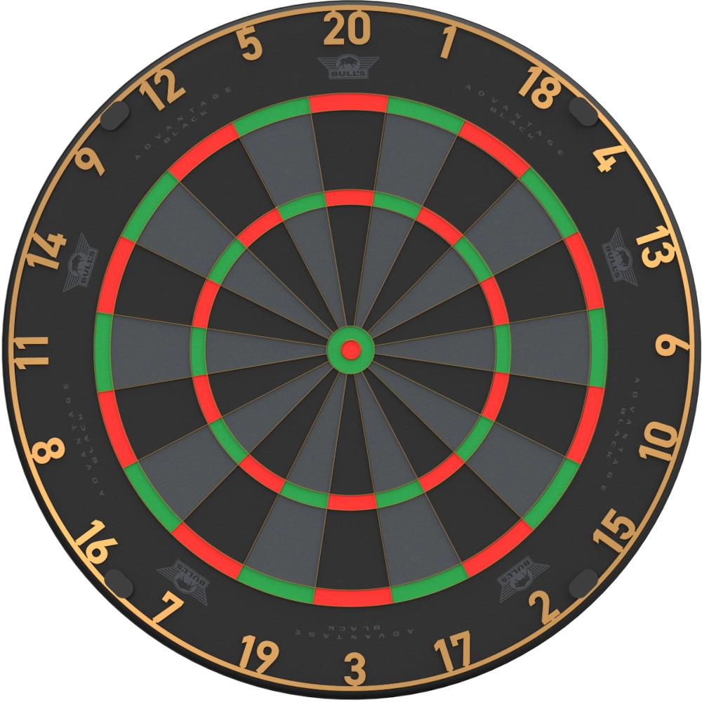 Bull`s NL Advantage 7.01 Black Dartboard - Frontansicht
