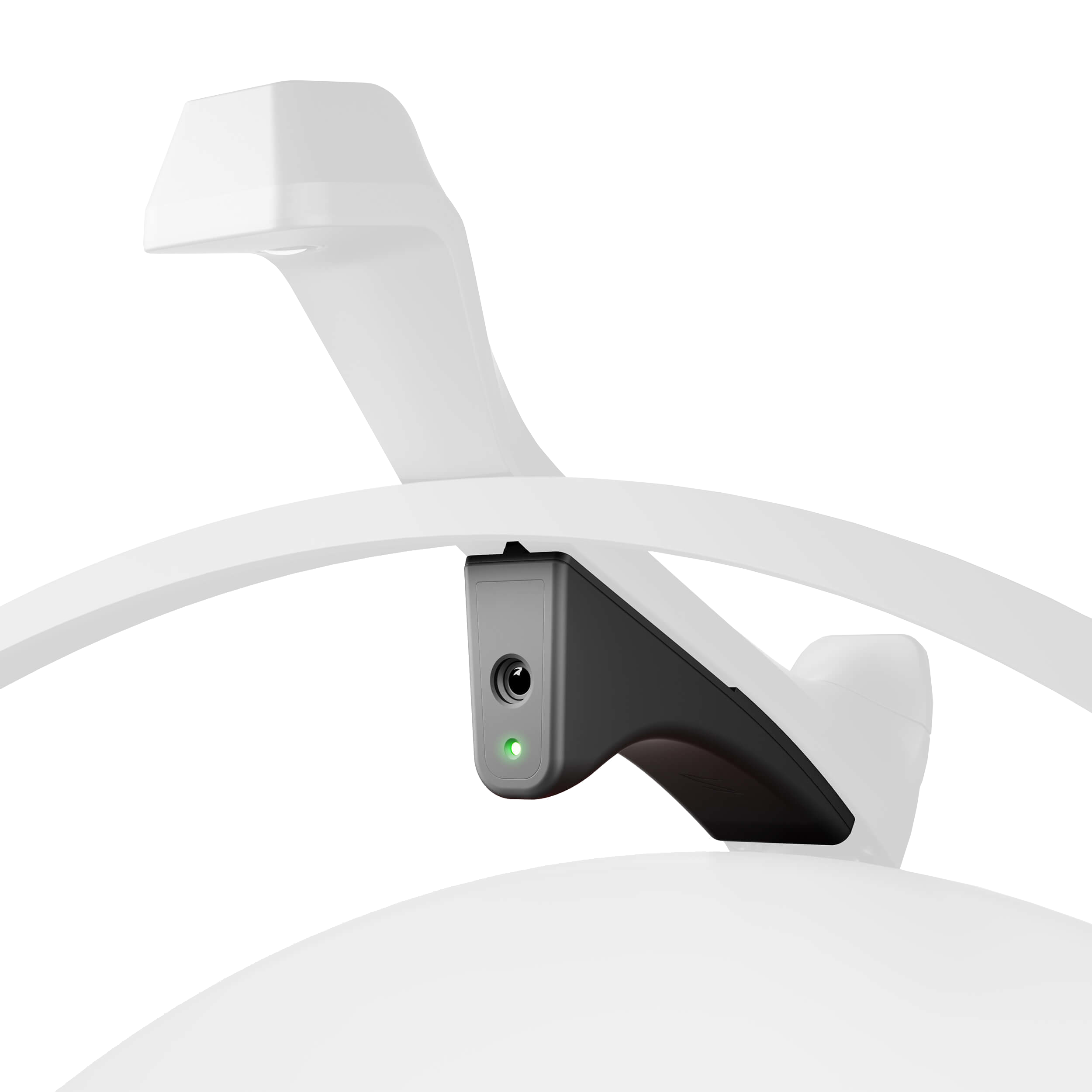 fliq on home 2 - right - transparent environment Scolia Fliq Dart-Kamera - Seitenansicht montiert